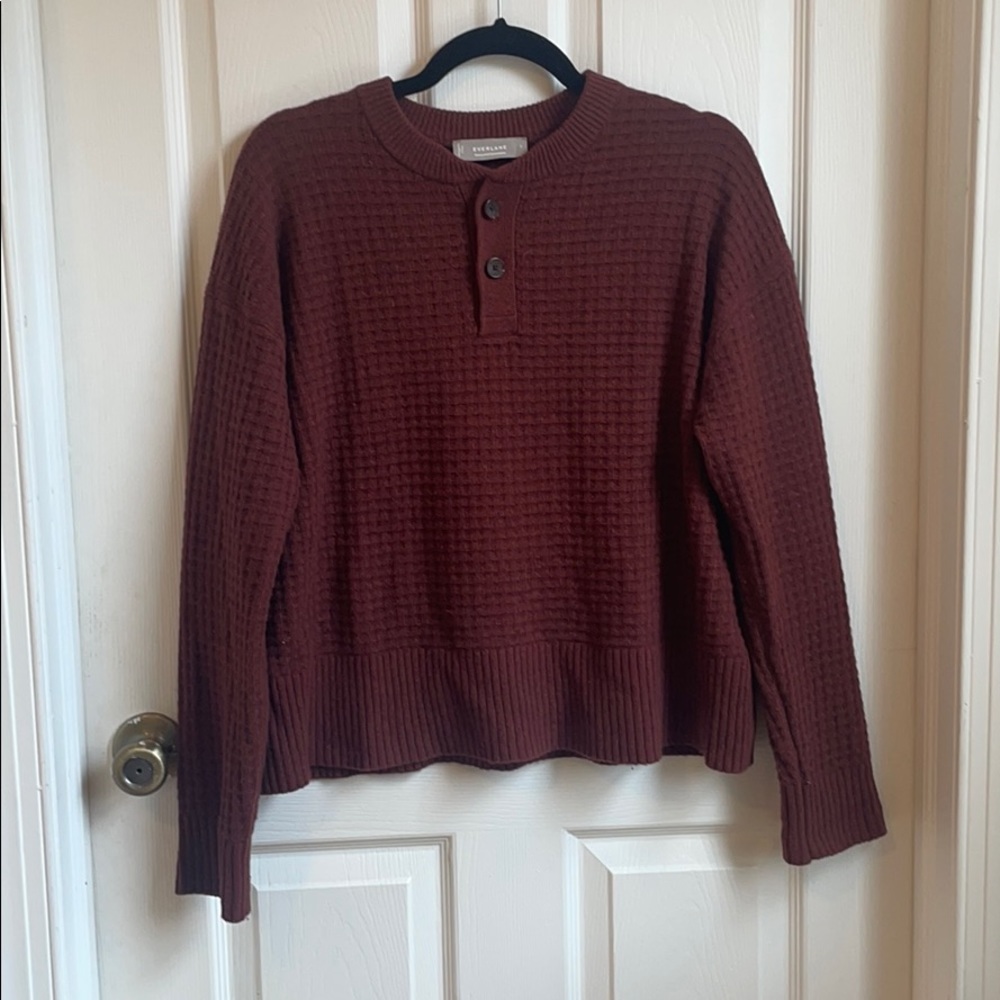 Everlane Belgian-Waffle Henley in ReCashmere